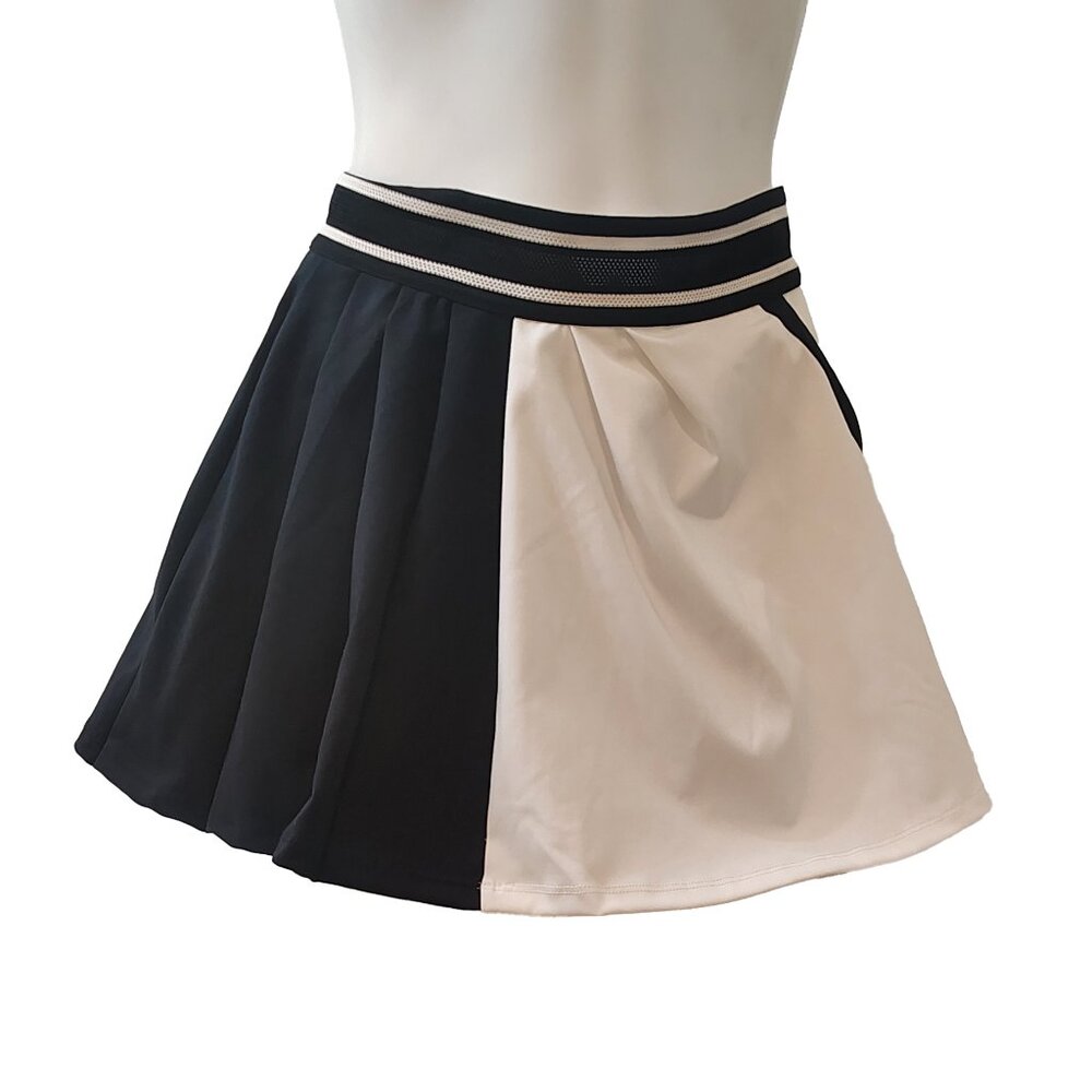 FP Movement by Free People Black and White Colorblock Mini Skirt